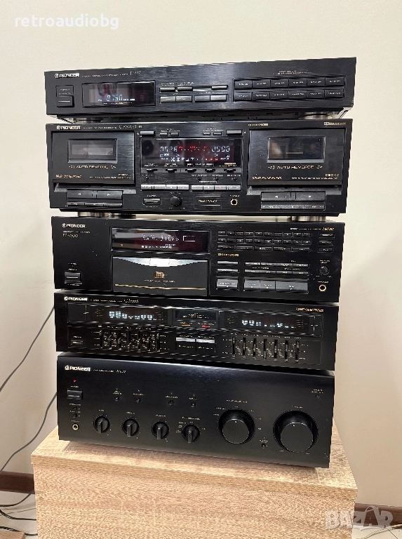 🔊Ретро аудио система сет PIONEER - усилвател, CD плеър, двукасетъчен дек, еквалайзер и тунер 🔊, снимка 1