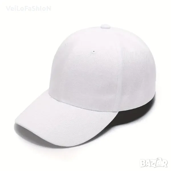 Нова шапка с козирка в бял цвят , снимка 1