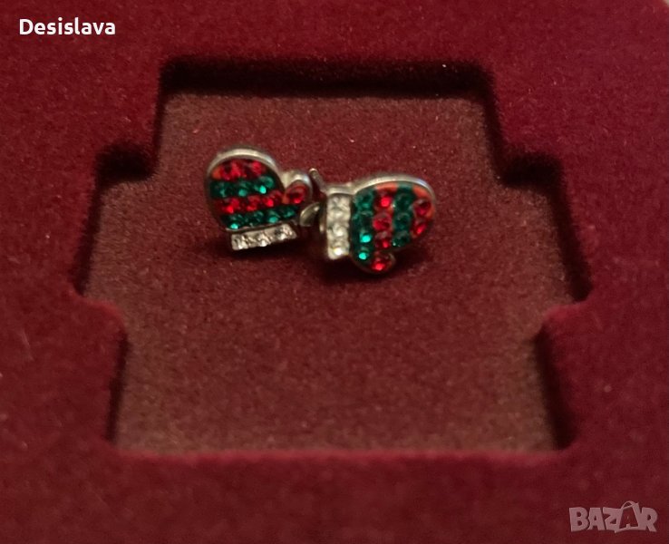 Детски сребърни обеци, снимка 1