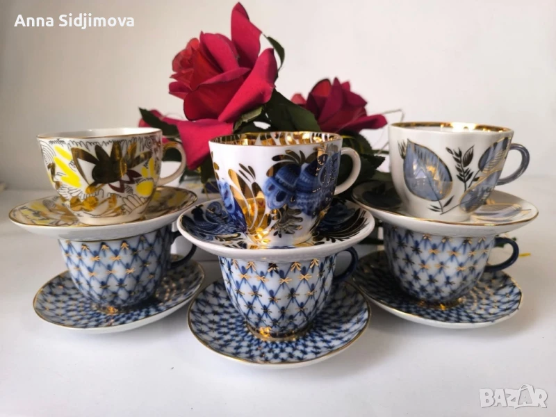 Руски порцелан ЛФЗ двоен сет 2 бр , снимка 1