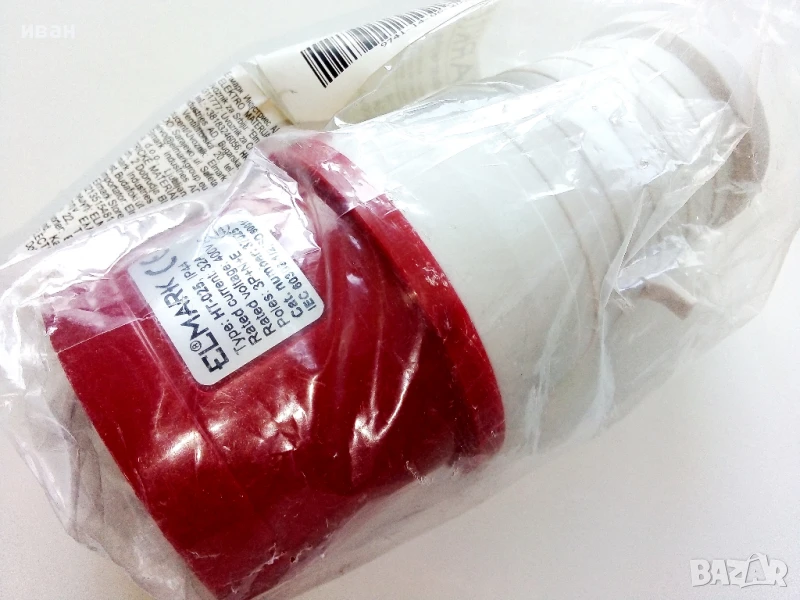 Трифазен евро щепсел 32А  Нов, снимка 1