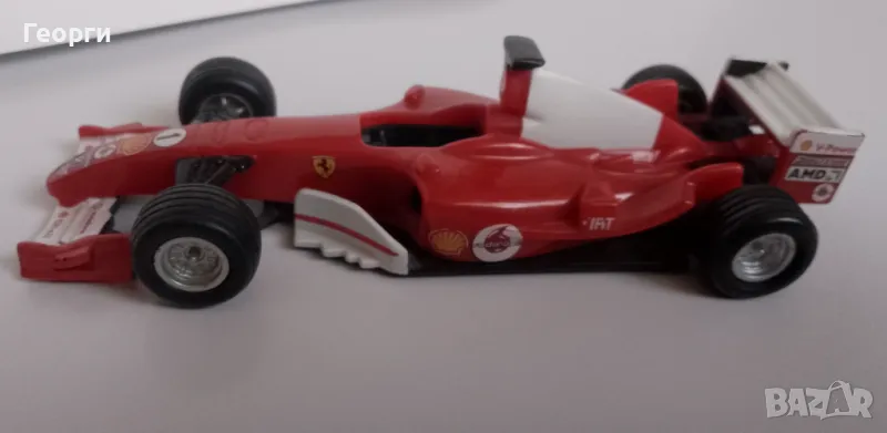 Умален модел количка Ferrari F1 от колекцията Shell формула 1, снимка 1