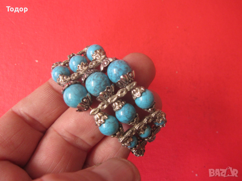 Страхотна гривна с камъни , снимка 1