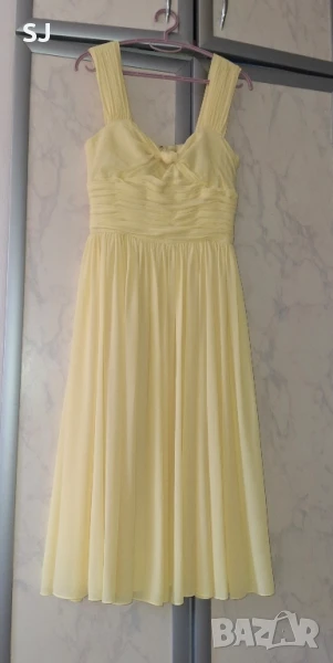 Дамска лятна жълта маркова рокля - Polo, снимка 1
