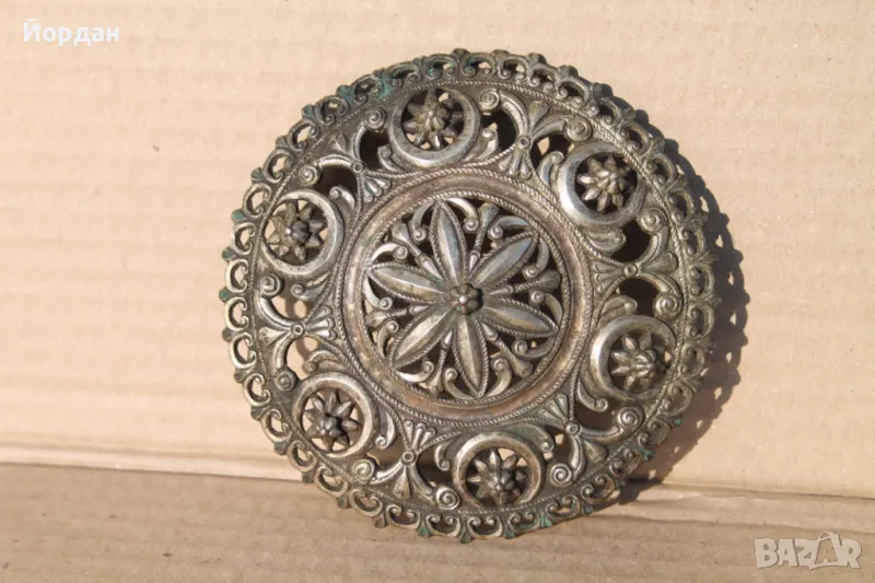 Стар Български сребърен възрожденски тепелък, снимка 1