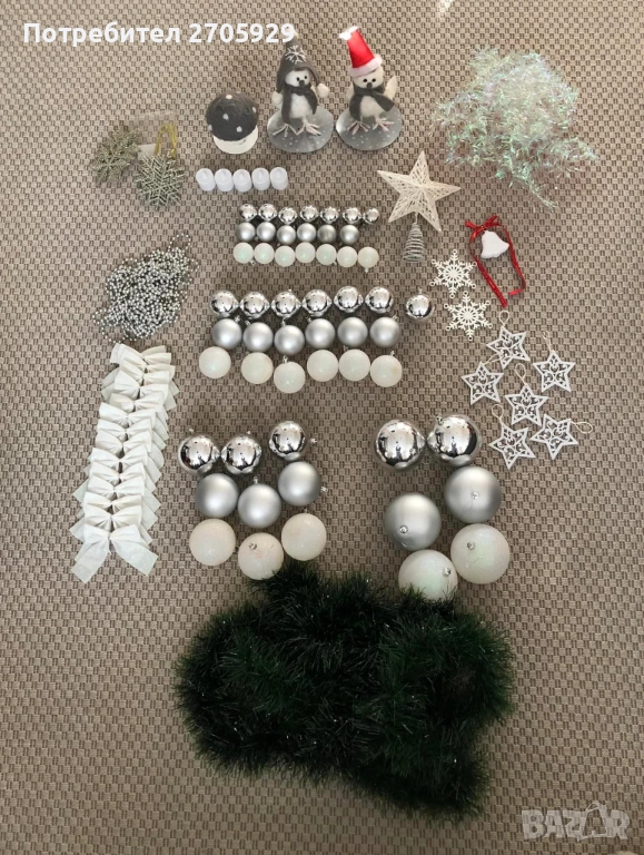 Цялостна Коледна украса/декорация за елха и др., снимка 1