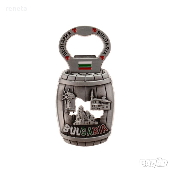 Магнитна фигурка Буре, Отварачка, Метална, 8х4х1 см, снимка 1