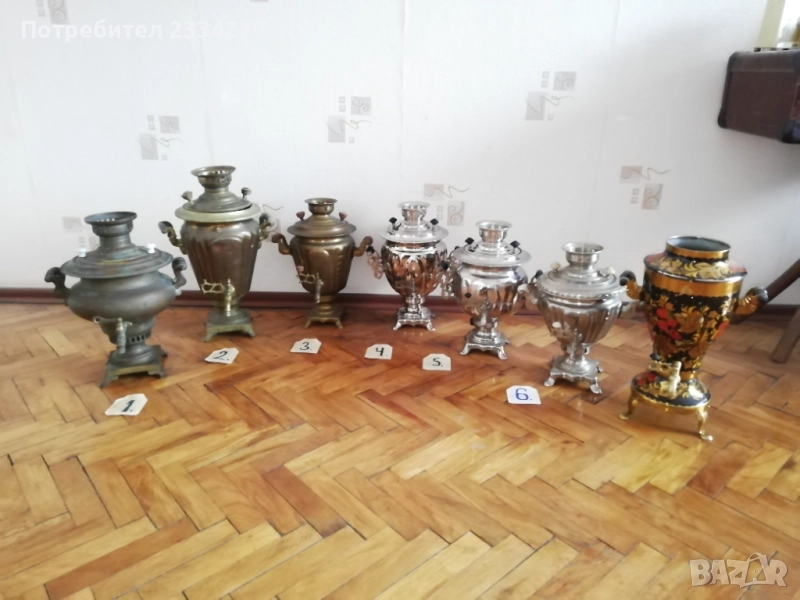 Стари самовари от различни години. , снимка 1