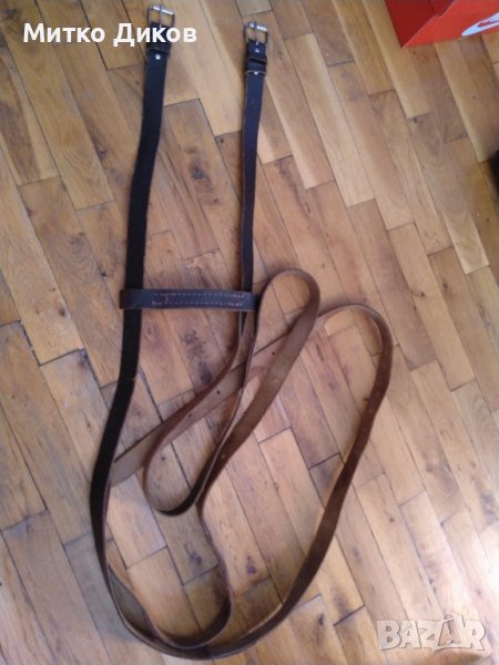 Колани дълги 184см 2 броя и ширина 2.5см естествена кожа или дръжка от 2 колана за носене на куфар и, снимка 1