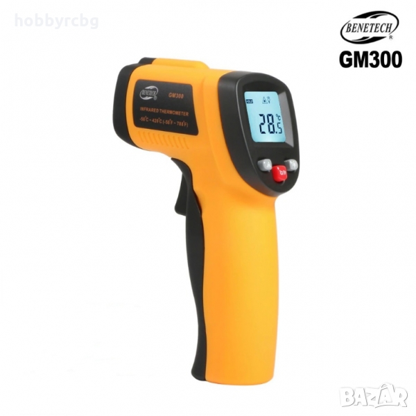 Безконтактен инфрачервен термометър с обхват -50 – 450 °C, снимка 1
