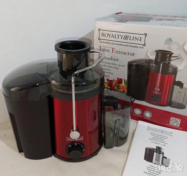 Сокоизстисквачка Royalty Line PJ-19001, 700W, 2 скорости+Pulse, 0.450 ml, Система против капене, снимка 1
