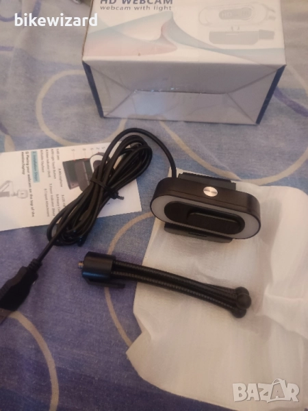 HD Webcamera 1080p Камера за видеовръзка + статив НОВА, снимка 1