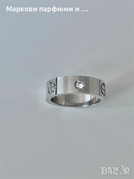Унисекс Пръстен - реплика Cartier , модел “Love”, от неръждаема стомана, размер 7, снимка 1