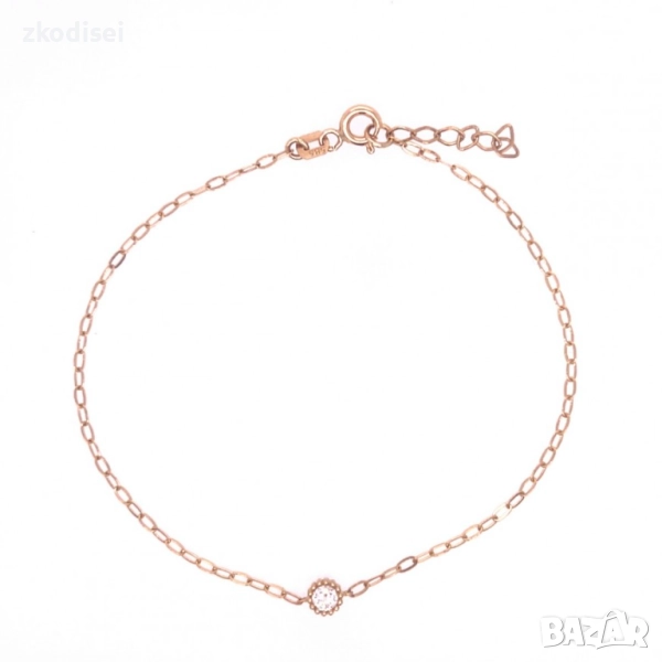 Златна дамска гривна 0,94гр. 19,5см. 14кр. проба:585 модел:33659-2, снимка 1