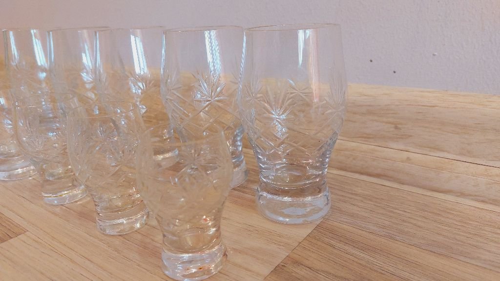 Чаши за ракия 12 бр., 6 малки и 6 големи в Сервизи в гр. Русе - ID39234411  — Bazar.bg