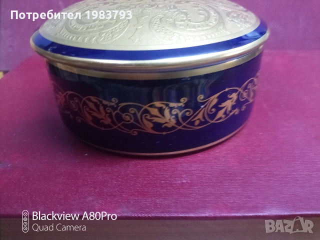 Луксозен порцелан-Лимож Франция,двойно позлатяване!, снимка 4 - Бижутерийни комплекти - 53622743