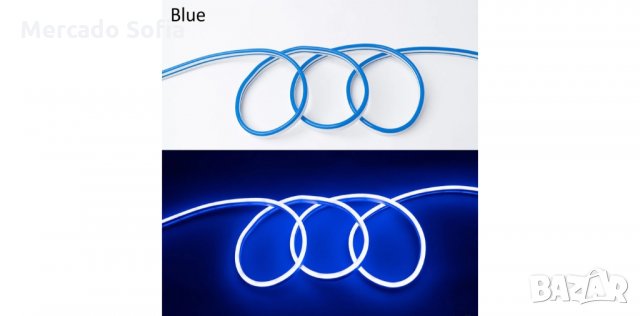 Диодна лента, 5 метра, 12V, Синя, снимка 3 - Аксесоари и консумативи - 34470166