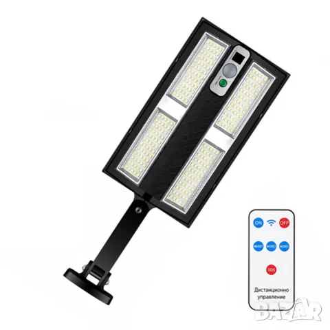 Соларен LED прожектор 50W с 240 LED и сензор