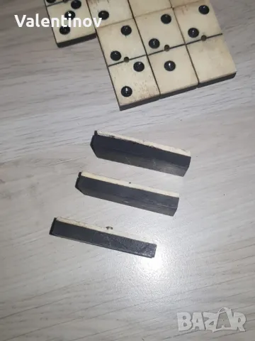 Старинна игра- Домино- от кост и абанос , снимка 3 - Колекции - 49771785