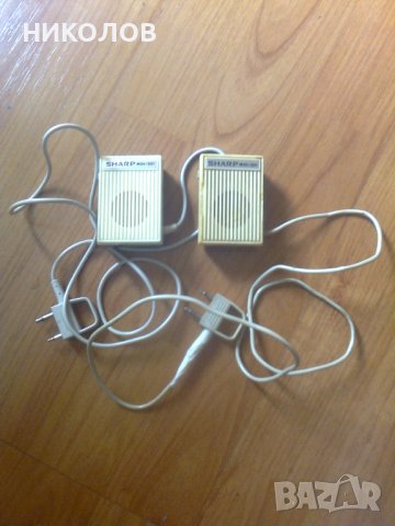 2 малки микрофончета SHARP, снимка 1 - Микрофони - 41772526