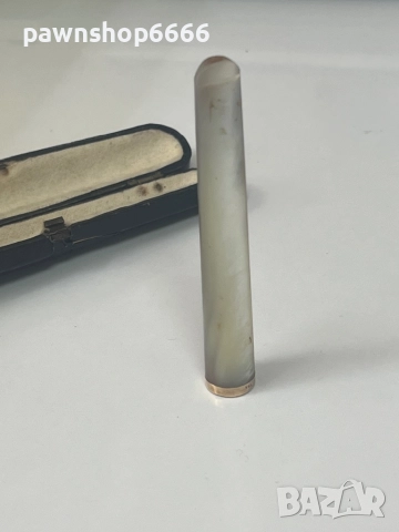 Старо седефено колие с златен пръстен 14 карата , снимка 13 - Антикварни и старинни предмети - 51640172