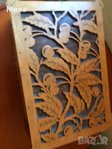 Продавам прекрасна кутия за бужута от тиково дърво , снимка 3 - Бижутерийни комплекти - 35777126