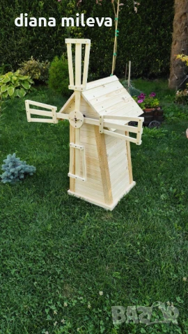 Дървена Мелница за вашата градина!!, снимка 10 - Декорация за дома - 50931383