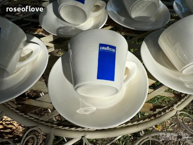 Лаваца / Lavazza италиански порцеланови чаши за дълго кафе или капучино, снимка 3 - Чаши - 47669377