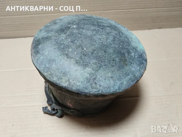 Старо Ковано Медно Менче, Медно Котле, Арания. / 2.5 Литра. / 1 кг. / НОМЕР 1055., снимка 5 - Антикварни и старинни предмети - 55711607
