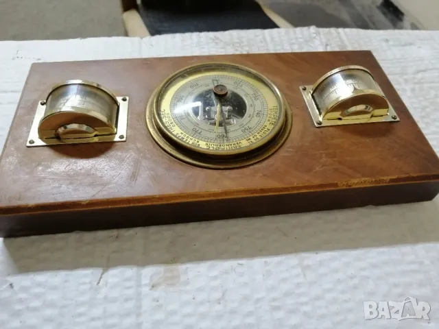 Немски барометър, термометър и влагомер. , снимка 9 - Други ценни предмети - 49694814