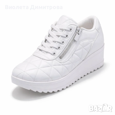 Дамски обувки на платформа в три цвята, снимка 2 - Дамски ежедневни обувки - 52868076