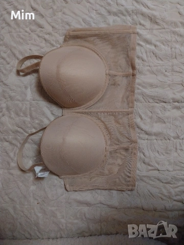 2XL 95 E Елегантен корсет сутиен в черно и телесен цвят , снимка 18 - Корсети, бюстиета, топове - 53422415