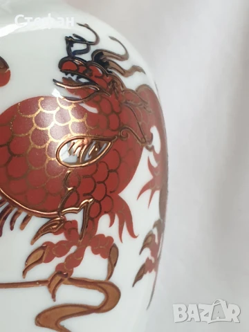 Порцеланова ваза, снимка 3 - Антикварни и старинни предмети - 50570620