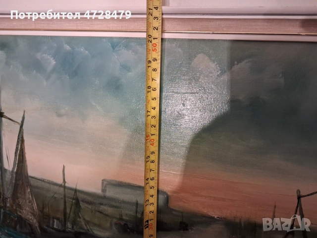 Картина маслена и подпис на художника, снимка 5 - Картини - 53698412