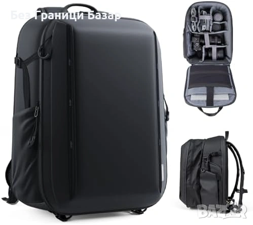 Нова Фото раница твърд корпус, бърз страничен достъп, статив, 8 джоба