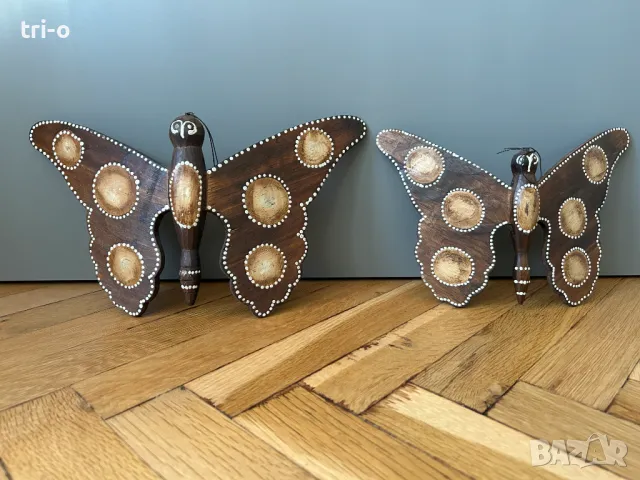 Дървени декорации за стена Пеперуди