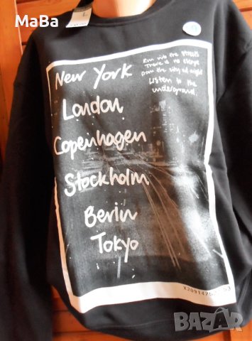 Английски УНИСЕКС СУИТШЪРТ /L-XL/, уголемен, леко ватиран, снимка 2 - Суичъри - 42259356