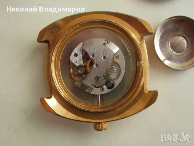 Заря голям 40 мм. руски мъжки часовник позлатен , снимка 8 - Мъжки - 49180760