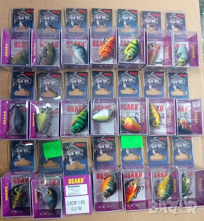 Воблер Osako Rattlin Feature за клен, пъстърва и костур - потъващ , снимка 1