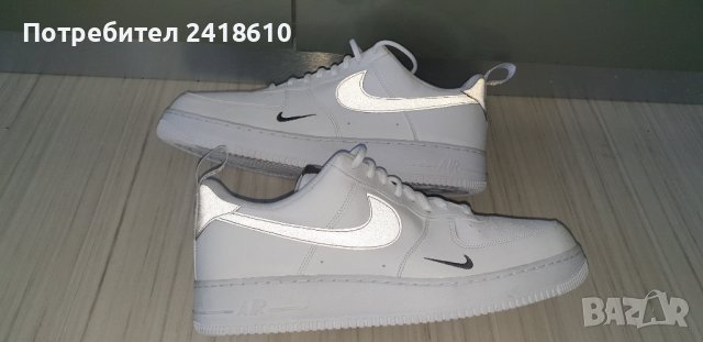 Nike Air Force 1 Low White Metal UK 13 US 14 Mens Size 48.5/32см НОВО! ОРИГИНАЛ!, снимка 13 - Кецове - 41967949