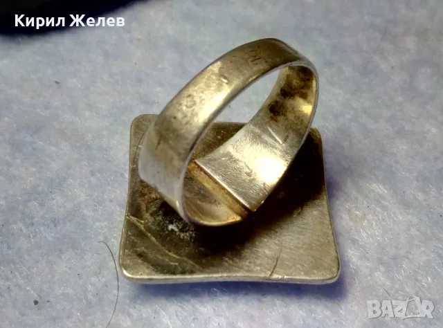 СТИЛЕН ВИНТИДЖ АРТ ДИЗАЙН СРЕБЪРЕН ПРЪСТЕН СРЕБРО 925 ДИЗАЙНЕРСКА РЪЧНА ИЗРАБОТКА 41084, снимка 4 - Пръстени - 50421517