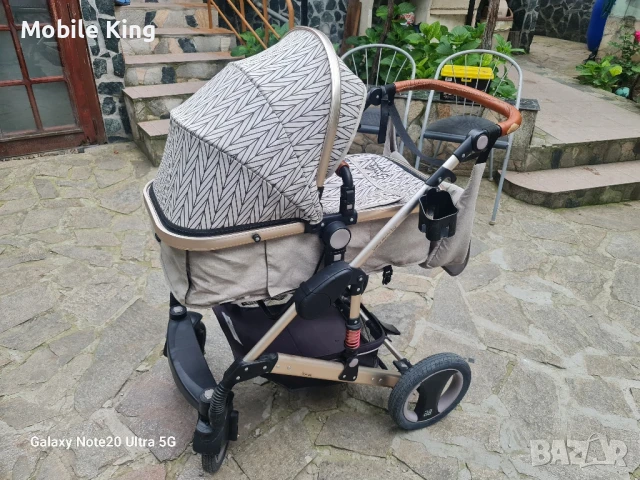 МОНИ Комбинирана количка 3 в 1 GALA Premium BARLEY, снимка 6 - Детски колички - 50577780