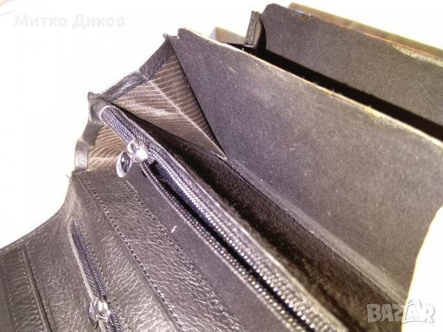 Портмоне кожено Хейшън черно мат 155х95мм, снимка 10 - Портфейли, портмонета - 34302565