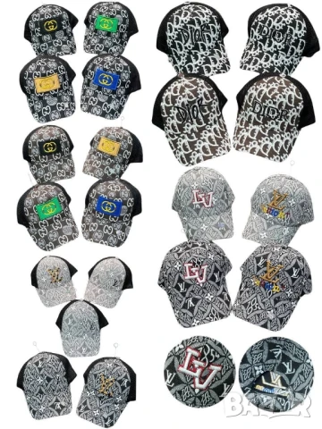 шапки с козирка gucci louis vuitton calvin klein jeans , снимка 12 - Шапки - 50748830