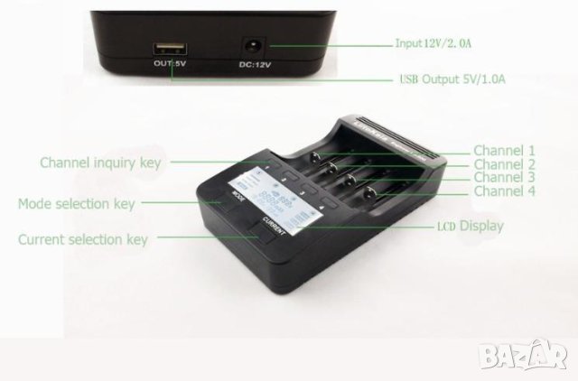 Маркови Адаптери за Презареждане на Батерии 18650 Liitokala™ Lii-402 Lii-S4 Lii-500 Lii-S6 Lii-S8, снимка 15 - Вейп без пълнители - 41289383