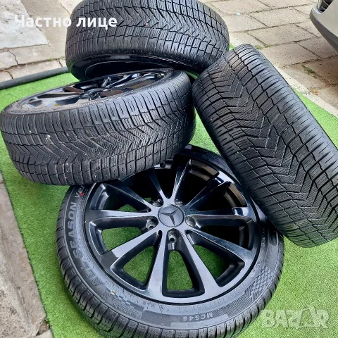 Продавам 4бр 17-ки джанти с всесезонни гуми за Мерцедес W203,W204, снимка 7 - Гуми и джанти - 55772733