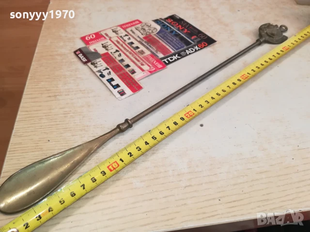 обувалка с кон-45см мед/месинг-внос swiss 0306251633, снимка 15 - Други ценни предмети - 50536531