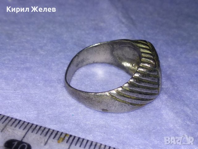 Старинен СКЪПОЦЕНЕН СРЕБЪРЕН ПРЪСТЕН ВИСОКА ПРОБА ОКСИДИРАНО СРЕБРО с ФАСЕТИРАНИ КАМЪНИ ЦИТРИН 40631, снимка 9 - Антикварни и старинни предмети - 42657094