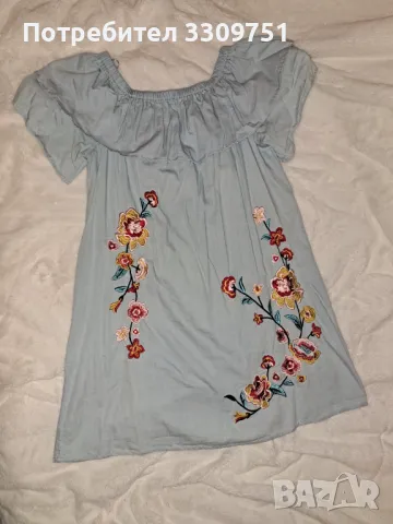 Дамска дънкова рокля , снимка 1