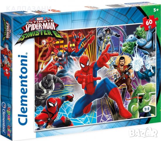 Пъзел Clementoni от 60 части - Спайдърмен, Sinister Six 26967